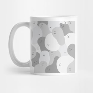 sad, angry, frowned faces Mug